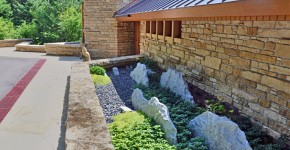 Original Frank Lloyd Wright Home - Entry Garden